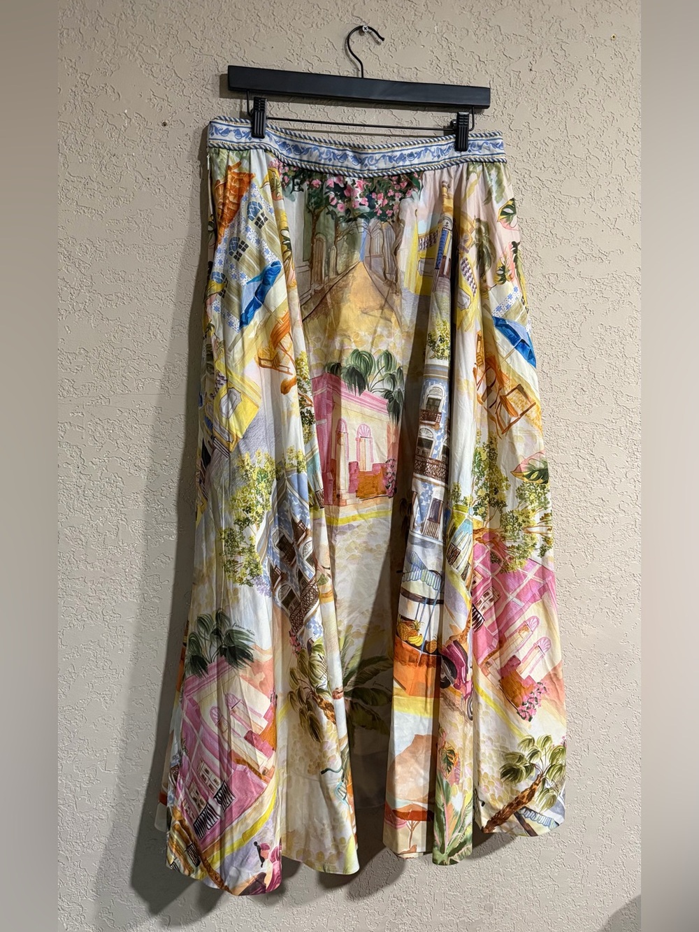 Farm Rio | NWT! Aracati Printed Poplin Midi Skirt - Picture 5 of 6